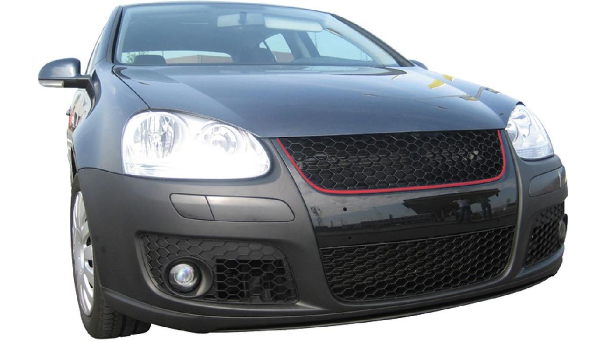 Grille+sans+logo+sur+mesure+pour+Volkswagen+Golf+V+GTi%2FGT+2003-2008+%26+Jetta+2005-2010